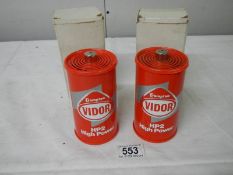 2 1960's novelty Vidor battery radios.