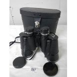 A cased pair of Zeitz 12 x 50 field binoculars.