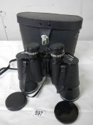 A cased pair of Zeitz 12 x 50 field binoculars.