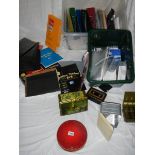 A good large lot of office stationary including folders, pens,