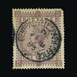 Great Britain - QV (surface printed) : (SG 136) 1867-83 Wmk anchor £1 brown-lilac letters D-B, F-