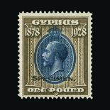 Bradbury Wilkinson Collection : (SG 123-132s) CYPRUS: 1928 Anniversary of British Rule set,