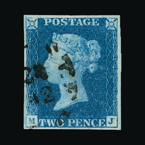 Great Britain - QV (line engraved) Great Britain - QV (line engraved) : (SG 6h) 1840 2d pale blue,