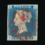 Great Britain - QV (line engraved) Great Britain - QV (line engraved) : (SG 5) 1840 2d blue, plate