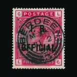 Great Britain - Officials Great Britain - Officials : (SG O9b) 1884-88 INLAND REVENUE 5s rose, LG,