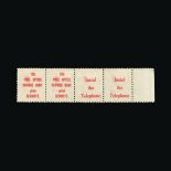 Great Britain - KGV Great Britain - KGV : (SG (357s)) 1912 1d scarlet, marginal horizontal strip