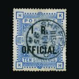 Great Britain - Officials Great Britain - Officials : (SG O10) 1884-88 INLAND REVENUE 10s