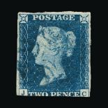 Great Britain - QV (line engraved) Great Britain - QV (line engraved) : (SG 5e) 1840 2d blue, JC,