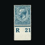 Great Britain - KGV Great Britain - KGV : (SG 373a) 1912 2½d dull Prussian blue, small bend, with