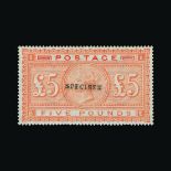 Great Britain - QV (surface printed) Great Britain - QV (surface printed) : (SG 133s) 1867-83 £5