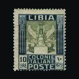 Libya : (SG 22A - 33A) 1921 Mint part set of 14 values to 10l, missing only the 75c value, but