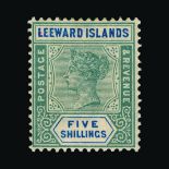 Leeward Islands : (SG 1-8) 1890 set to 5s, fine m.m. (8) Cat £190 (image available) [US1]