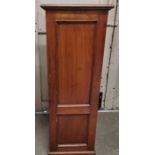 Mahogany Gun Cabinet, with a single panelled door and the interior fitted, with a lock and key,