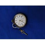 Gent's Silver Pocket Watch, working (minus glass) (with a key)