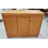 1950’s Office Filing Cabinet, with a concertina door enclosing file compartments, 104cmW x 39cmD x