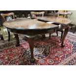 Good quality mahogany dining Table, with oval ends,