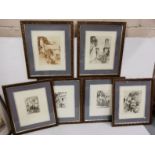 Set of 6 Limited Edition Engravings after Donald M Kirkpatrick (1887 – 1965), Bermudian Scenes (