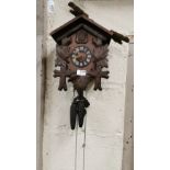 Oak Cased Cuckoo Clock, with drop weights, 1950’s