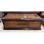19thC Swiss Airs Table Top Music Box, in an inlaid walnut case, the interior fitted with music