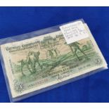 Ploughman £1 Note, Munster and Leinster bank, 26/7/33, fair condition