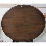 19thC Continental Rosewood Extendable Dining Table, Circular Shaped, with legs beneath (no