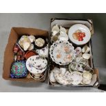 2 Boxes of China – Ornaments, plates, cups and jugs etc