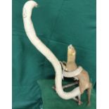Taxidermy Display, Cobra with Mongoose catch, 68cm h x 35cm w