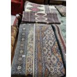 4 x Persian style Floor Rugs (3 modern), blue ground, beige etc (4)