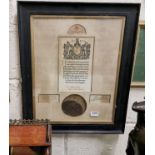 WW1 Bronze Death Plaque (Dead Man’s Penny) of Pte George Allen, Royal Irish Fusiliers, including