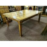 Continental Walnut Dining / Board Room Table, extendable, with 2 removeable leaves, the top
