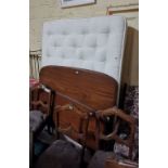 3-piece 1950s mahogany Bedroom Suite, including 4’ 6” bed ends, mattress (as new) and base, dressing