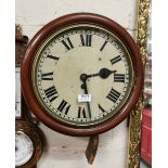 A round head fusee Wall Clock, 40cm H