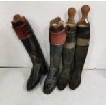 Pair of Gents Black Leather Riding Boots in “Tom Hill, Knightsbidge” Trees & a Pair of Pair of