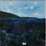 DECLAN MARRY, Oil on Canvas – Seascape – 53cmH x 50cmW, in a (hand finished) boxed glass frame