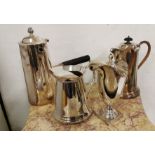 4 x good Silver Plated Pots/Jugs - 2 x Water Jugs, Chocolate Pot, Embassy Coffee Pot (4)