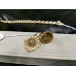 Gold Ring inset with German commemorative coin “Connstatt 1600” (Stuttgart) & a 9ct gold Pendant,