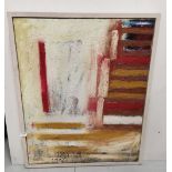 P J O’Connell (Co. Tipperary), Abstract Oil on Canvas “United State of Mind”, 83 x 65cmH