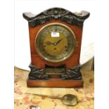 Mid-19thC Triple Fusee Bracket Clock, in a Rosewood Case with floral mouldings, an engraved brass