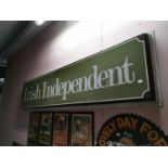 Irish Independent Advertising Sign.