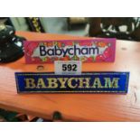 Two Babysham advertising signs.