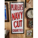 Players Navy Cut enamel advertising sign.