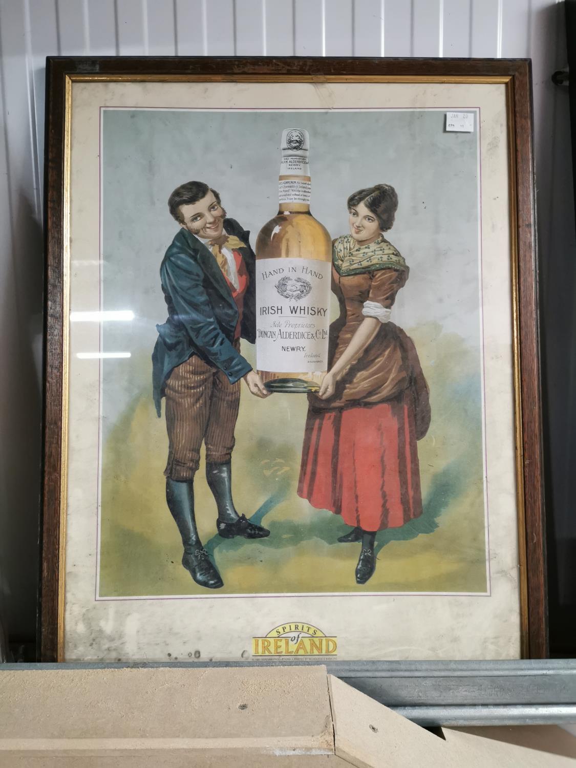 Hand in Hand Irish Whiskey Advertising Print