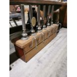 Set of six Chrome Beer Pulls.