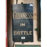 Guinness in Bottle slate advertisement.