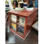 Tobacco Cabinet with Selection of Tobacco advertising Tins.