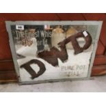 DWD Pure Pot Still advertising mirror.