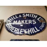 Hill and Smith Ltd Enamel Sign.