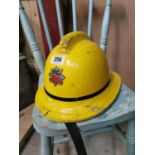 Vintage 1970s fireman's helmet.