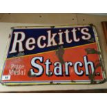Ricketts Starch Enamel Sign.