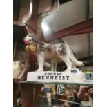 Cognac Hennessey Advertising St. Bernard Dog.